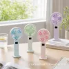 Hot-selling macaron color series high-wind handheld small fans, colorful mini electric fans, outdoor portable small fans details Picture
